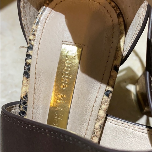 Louise et Cie animal print leather high heel shoes - Picture 3 of 7